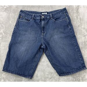 Redemption Jean Shorts Men's Size 40‎ Blue Studded And Snap Back Pockets